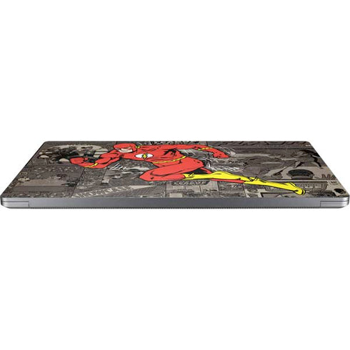 DC Comics The Flash Vintage Action pose pattern Universal Laptop 12in (9.8 x 6.8in) Skin